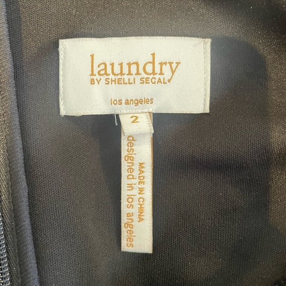 Laundry by Shelli Segal Black Velvet Lace Dress - Picture 4 of 4